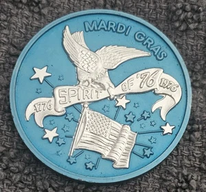 MARDI GRAS THE SPIRIT OF 76 MARDI GRAS DOUBLOON TOKEN Pass Christian - Picture 1 of 6