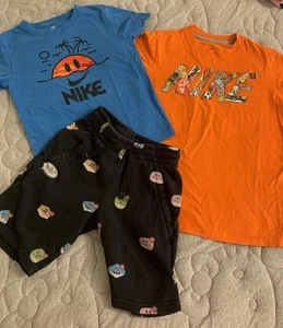 Nike Youth Boys Clothing Graphic Shirts & Shorts Sizes XS, S, M LOT 3 - Picture 1 of 4
