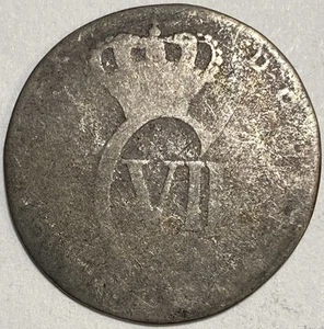 1767 Danish West Indies 12 Skilling 1767 Rare Coin - Picture 1 of 2