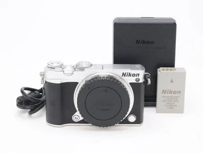 Nikon 1 J5 Mirrorless Camera Body Silver - Image 1 of 4