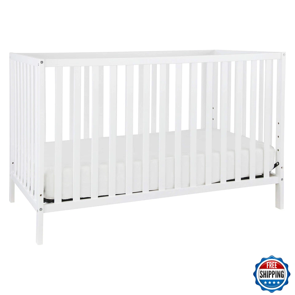 Cuna convertible Davinci Union 4 en 1 - blanca, certificada Greenguard Gold Foto 1 de 4