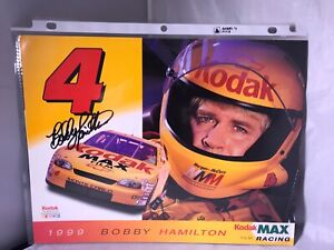 Bobby Hamilton NASCAR Original Autographed 8x11 Signed Kodak Racing Hero Card 99