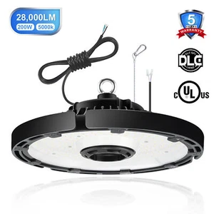 200W UFO LED High Bay Light Shop Lights Warehouse Commercial Lighting Lamp IP65 - Picture 1 of 9