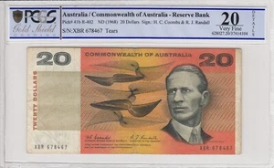 1967 Commonwealth of Australia $20 Paper Banknote Coombs/Randall PCGS Graded VF - Picture 1 of 3