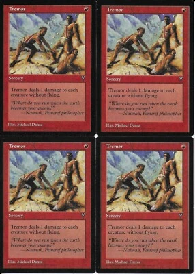 MTG: TREMOR Visions COMMON; played, Excellent condition x4 - Image 1 of 2