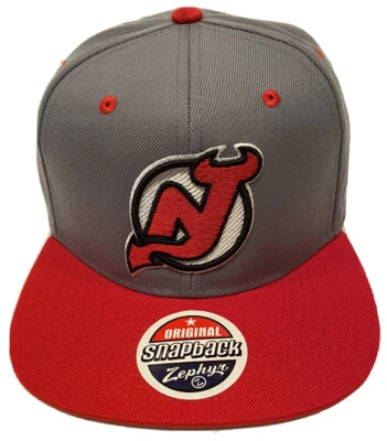 Zephy NHL New Jersey Devils “Z11” Flat Bill SnapBack Hat BRAND NEW WITH TAGS - Image 1 of 4