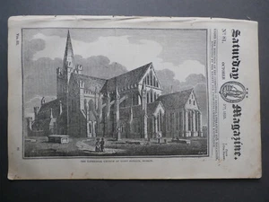 Saturday Magazine Oct 5th 1833 - St Patrick Dublin History Manufacture Glass ++ - Picture 1 of 1