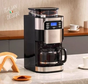 Grind And Brew Coffee Maker ➡️ Italian 🇮🇹 Design Automatic "TOP of the LINE"‼️ - Picture 1 of 12