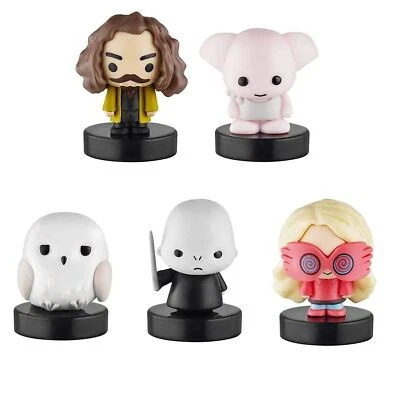 Figuras de Harry Potter Stampers 5pk Sirius Dobby Hedwig Voldemort Luna Lovegood Foto 1 de 4