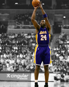 LA Los Angeles Lakers KOBE BRYANT Glossy 8x10 Photo Spotlight Basketball Print