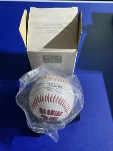 Récord de jonrones de temporada única de Rawlings Ball Mark McGwire 70 27 de septiembre de 1998 - Imagen 1 de 3