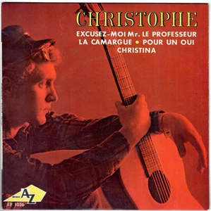 CHRISTOPHE Excusez-moi mr. le professeur 1966 EP Disc AZ Yé-yé French 60s - Picture 1 of 4