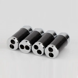 Stainless Steel Carbon Fiber Pants Boot Y Splitter 1 to 2 For DIY Audio Speaker - Bild 1 von 10