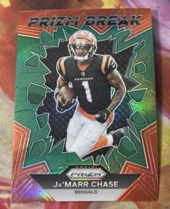 Ja'Marr Chase 2023 Panini Prizm Break Green Ice PB-10 Cincinnati Bengals - Bild 1 von 2