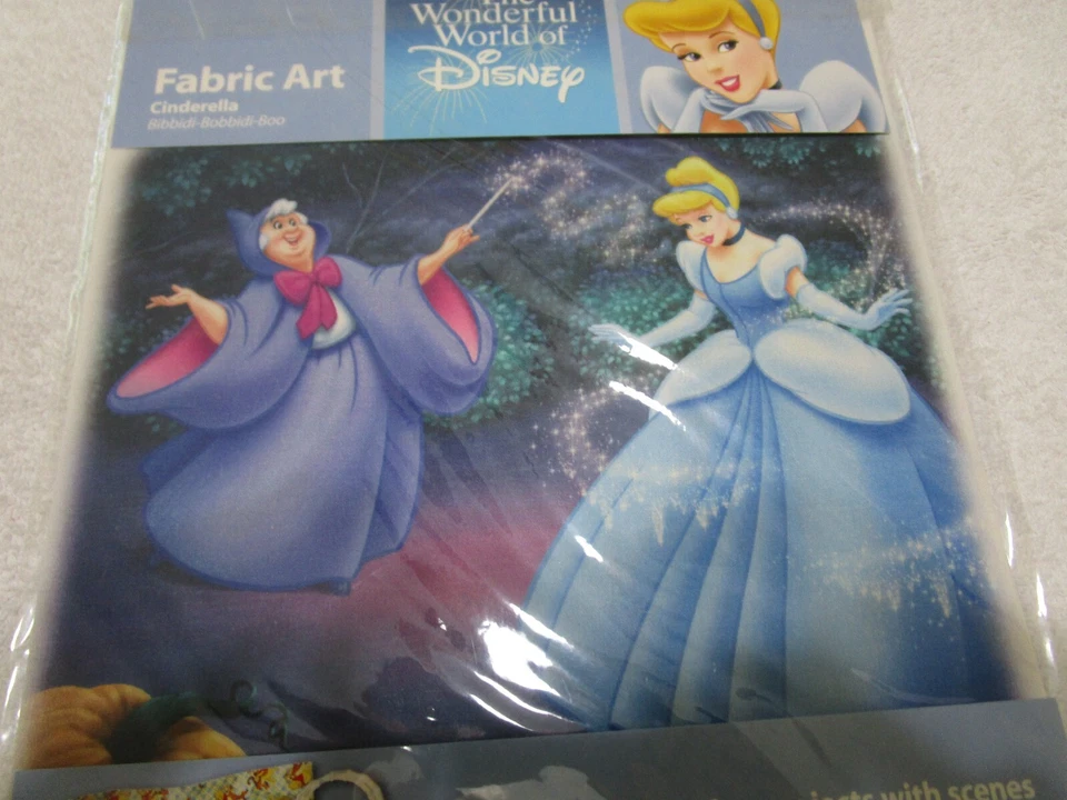 Disney Cinderella: Bibbidi-Bobbidi-Boo Fabric Art (100% Cotton) (2006, Springs) - Image 1 of 3