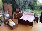 A selection of 1.12 vintage furniture for the Dolls House Bedroom.