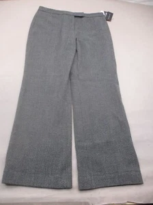 NWT Rafaella Size 10 Womens Gray Zip Fly Pockets Low Rise Knit Dress Pants 156 - Picture 1 of 9
