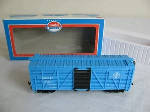 Model Power Trains HO Scale Santa Fe 40' Cattle Box Car #8011 EX - Picture 1 of 10
