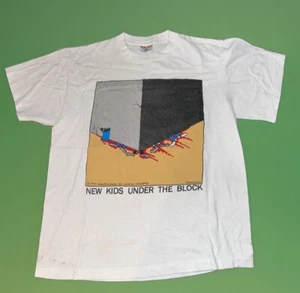 Vintage 1990 Coastal Concepts Softee New Kids Under The Block Shirt Rare XL - Picture 1 of 6
