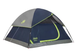 Coleman Sundome® 3-Person Camping Tent 7 ft x 7 ft 2 Windows Navy Free Ship - Picture 1 of 6