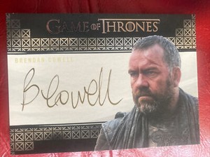 2018 Game of Thrones Valyrian Steel Autograph Brendan Cowell As Harrag Auto
