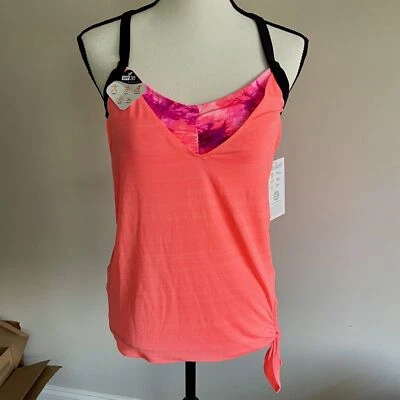 Top de biquíni ZeroXposur Erupt Knot 2 N 1 UPF 30+Swim Tankini - Imagem 1 de 3