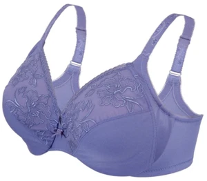 FAMOUS WONDERWIRE Bra Purple 36D Sophisticated & Elegant (SIDE-SMOOTHING) NEW - Picture 1 of 12