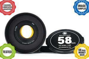 HELIOS 44 2/58 Cine lens Canon EF mount *ANAMORPHIC BOKEH&FLARE* - Picture 1 of 12