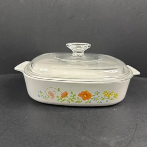 Vintage Corning Ware Wildflower Auflaufform A-8-B 1,75 Quart mit Deckel - Bild 1 von 10