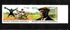 BASEBALL US #4465-4466 NEGRO LEAGUES COMMEMORATIVE RUBE FOSTER MVF 44c STAMP SET - Picture 1 of 2
