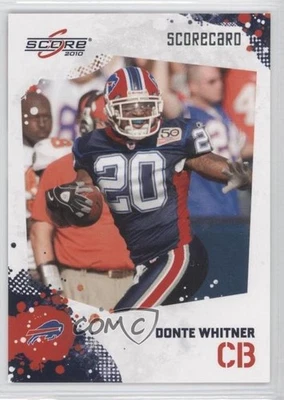 2010 Score Scorecard /499 Donte Whitner #29 - Image 1 of 2