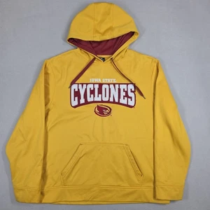 Iowa State Cyclones Hoodie Herren XL gelb Spellout bestickt NCAA Collegiate - Bild 1 von 14