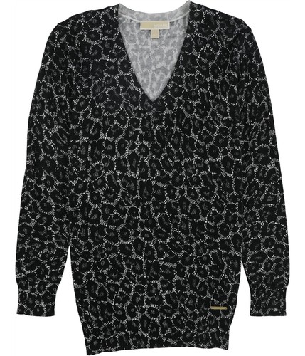 Maglione pullover donna Michael Kors tessuto pizzo nero piccolo