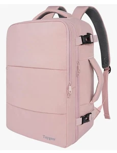 Mochila de Viaje para Mujer, Portátil de 15.6", Puerto USB, Bolsa para Zapatos, Aprobada por la TSA, Rosa - Imagen 1 de 8