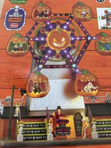 Lemax Spooky Town Halloween Hampelmänner Riesenrad Fahrt Deko leuchtet - Bild 1 von 14