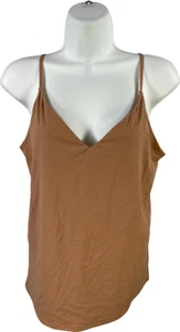 Camiseta sin mangas para mujer White House Black Market beige cuello en V cami - L - Imagen 1 de 3