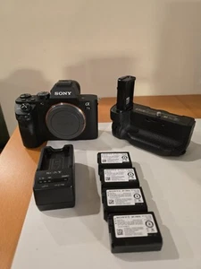 Sony A7ii, With Vertical Grip, 4 Sony Batteries And Charger. No Lens.  - Picture 1 of 6