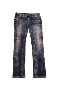 Buckle Black Womens Jeans Fit No 146 Straight Leg Denim Blue Acid Wash 32x31 - Picture 1 of 21
