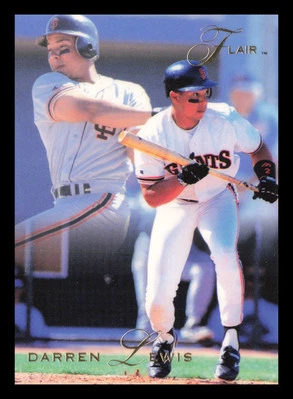 Darren Lewis #143 1993 Flair San Francisco Giants Baseball - Image 1 of 2
