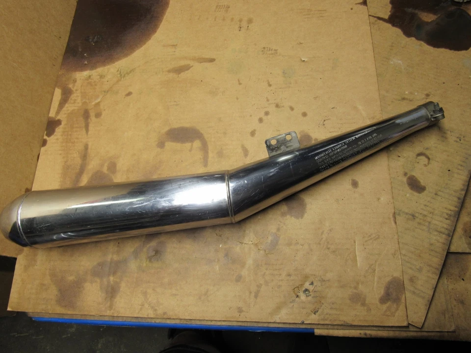 BMW R45 R65 OEM Right Muffler Exhaust Slip On Pipe 18 11 1 238 276 - Image 1 of 4