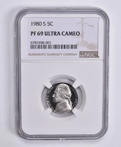 PF69 UCam 1980-S Jefferson Nickel NGC Brown Lbl *0597 - Picture 1 of 5