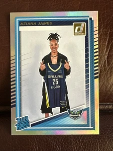 Aziaha James Rated Rookie Silver Holo - 2025 Donruss WNBA - #95 Dallas Wings - Picture 1 of 2