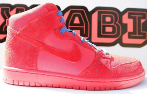 NEW Nike Dunk High Athletics East Promo Sample Size 9 Red Blue 306968 661 2008 - Picture 1 of 9