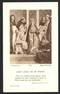 image pieuse ancianne de San Luis Rey santino holy card estampa - Imagen 1 de 1