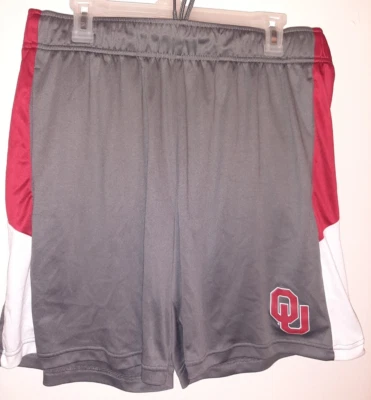 Pantalones cortos para hombre OU Oklahoma Sooners talla X-grande gris/rojo nuevos sin etiquetas por Fanatics Foto 1 de 3