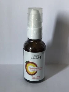 SEALED 100% PURE Vitamin C Face Serum Anti Aging Facial Moisturizer Vegan 1 oz - Picture 1 of 2