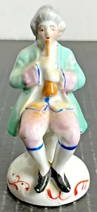 Victorian Man Playing Lute Figurine Porcelain Vintage 1960s Occupied Japan - Picture 1 of 7