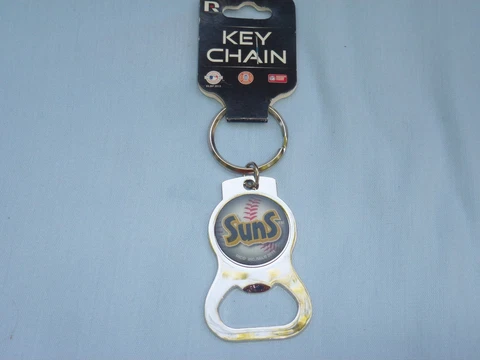 JACKSONVILLE SUNS  Silver Bottle Opener metal KEYCHAIN / KEYRING  by Rico  NWT Cover