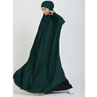 One Piece Islamic Khimar Muslim Women Abaya Jilbab Burka Prayer Dress J1I7