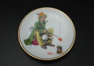 Placa de coleccionista Norman Rockwell HOBO porcelana miniatura 1983 vintage - Imagen 1 de 9